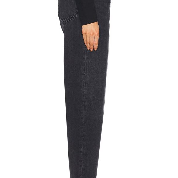 AGOLDE V Waist Baggy Jeans in Hitch Dark Wash - Picture 2 of 5